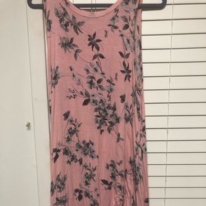Size XL light pink Bom Bom dress with floral design